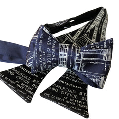 Blueprint Bow Tie, MCS Detroit Train Station Tie