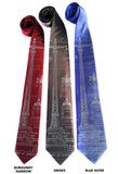 Detroit Train station mens neckties