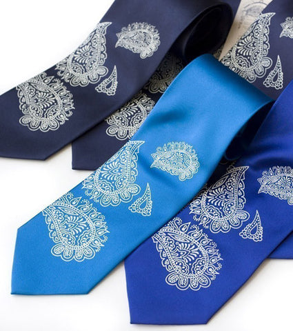 Mehndi Paisley Silk Necktie