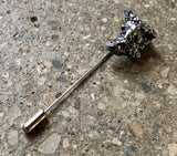 Meteorite Lapel Pin. Campo Del Cielo, Irony Meteorite. Gemstone stick pin
