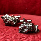 Meteorite Cufflinks. Space Enthusiast Cuff Links, Campo Del Cielo. Cyberoptix