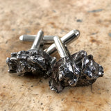 Meteorite Cufflinks. Space Rock Cuff Links, Campo Del Cielo