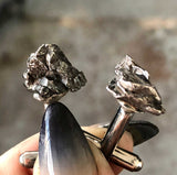 Meteorite Cufflinks. Space Rock Cuff Links, Campo Del Cielo