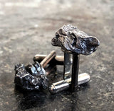 Meteorite Cufflinks. Space Rock Cuff Links, Campo Del Cielo