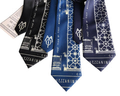 Blueprint Necktie, Capitol Theatre Detroit Opera House Tie