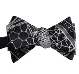 Capitol Theatre Blueprint Bow Tie, Navy Blue. Detroit Opera House Bowtie, by Cyberoptix