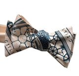 Capitol Theatre Blueprint Bow Tie, Cream. Detroit Opera House Bowtie, by Cyberoptix