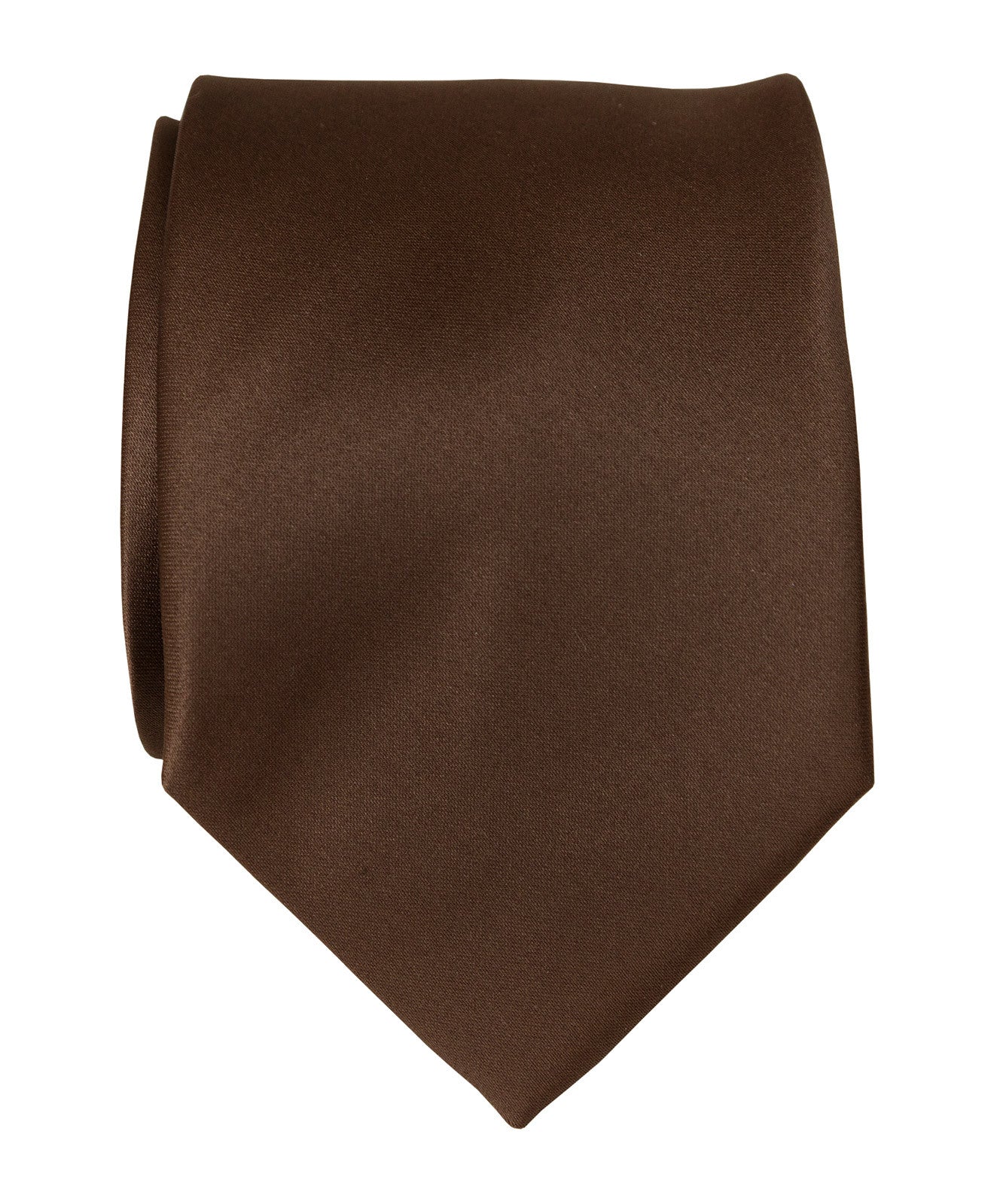 Chocolate Striped Satin Kids Necktie Chocolate Striped Satin Kids Necktie