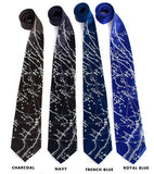 star chart print neckties