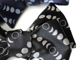 Moon Phase Bow Tie: Black, by Cyberoptix