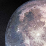 Detail of Moon Print Pocket Square, Space Hanky. Cyberoptix