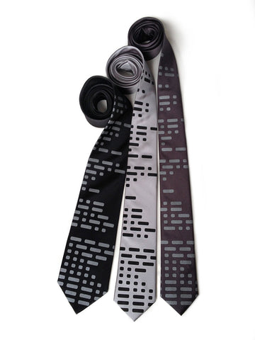 Morse Code Necktie.