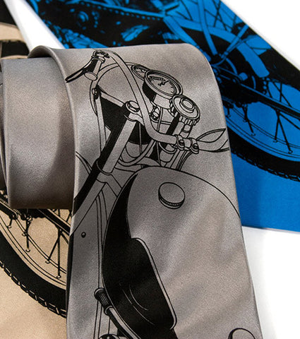 Motorcycle Silk Necktie