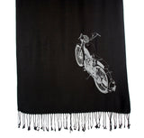 Black motorcycle scarf