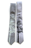 Aspen Neckties: Black silver linen; ice charcoal linen.