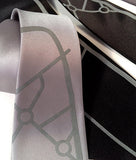 Silver Mulsanne Straight Silk Necktie