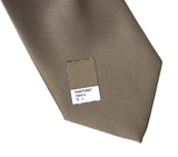 Dark brown necktie, mushroom solid color tie by Cyberoptix Tie Lab