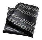 Sheet Music Pocket Square, black. by Cyberoptix