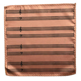 Sheet Music Pocket Square, pale copper. by Cyberoptix