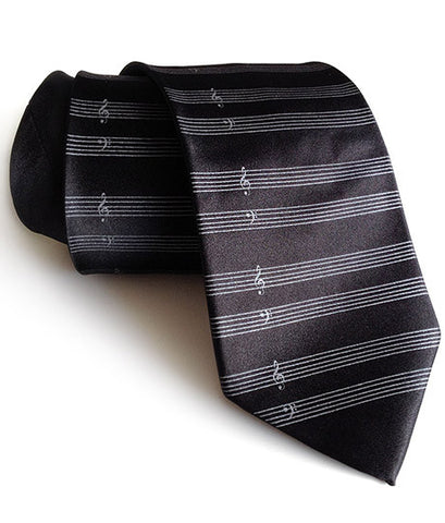 Music Manuscript Paper Silk Necktie