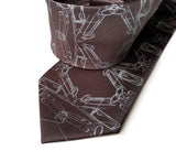 Cargyle Necktie. Mustang-inspired argyle print necktie