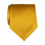 Mustard Yellow solid color necktie, by Cyberoptix Tie Lab