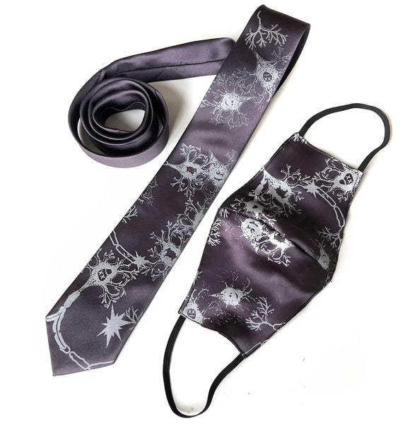 Neuron Face Mask, axon & dendrite fabric face cover