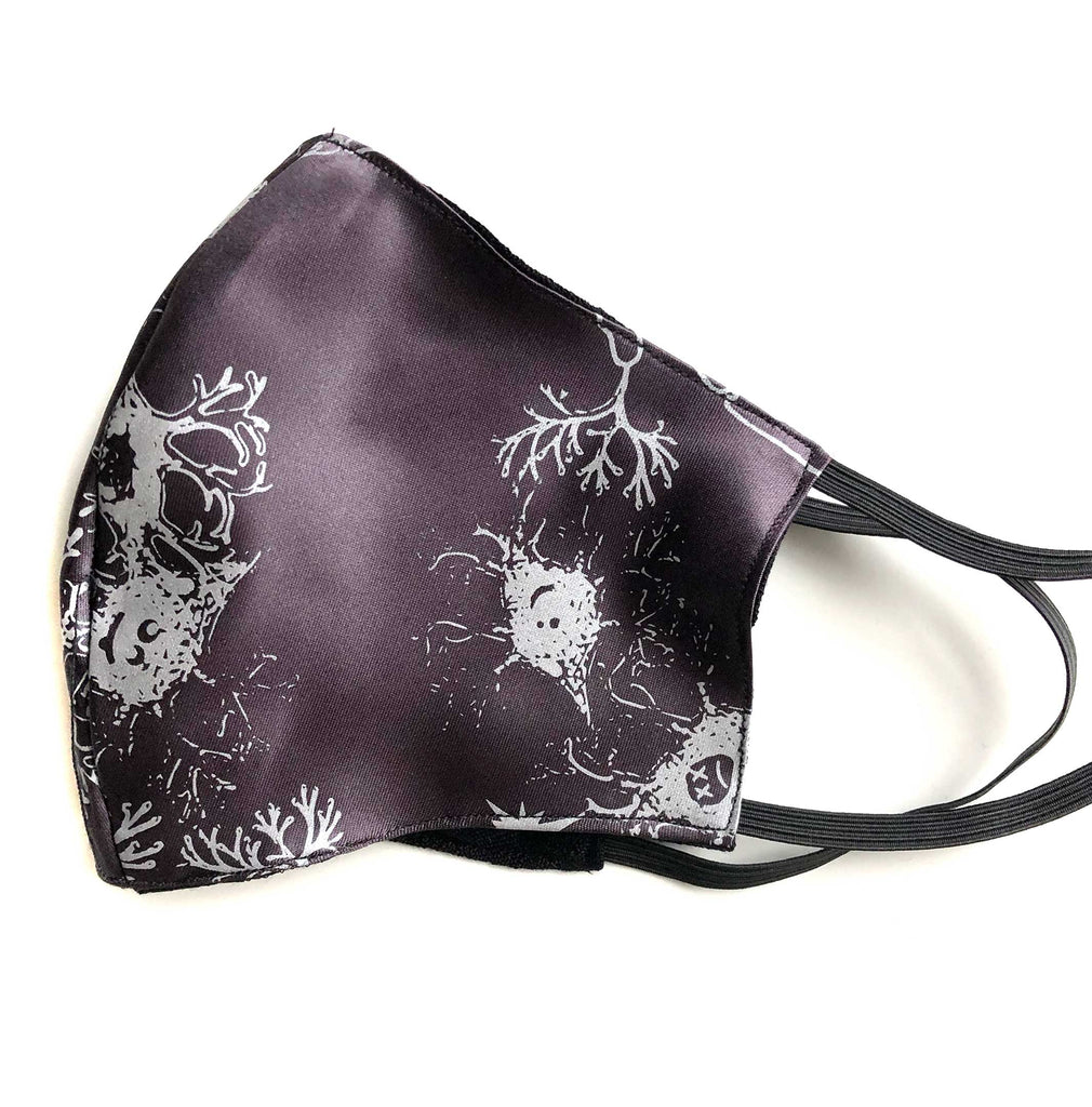 Neuron Face Mask, axon & dendrite fabric face cover
