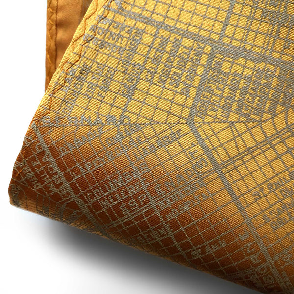 New Orleans Map Pocket Square, by Cyberoptix