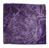 New Orleans Map Pocket Square