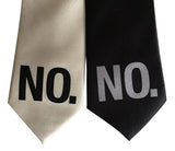 Black and Cream No Print Neckties, by Cyberoptix Tie Lab