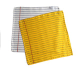 Notebook Paper Pocket Square: lemon; ivory.