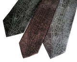 New York City Subway Map Print Neckties, by Cyberoptix