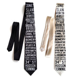 New York City Subway Sign Neckties.