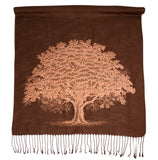 Copper Oak Tree Pashmina Scarf, Winter Accessories, by Cyberoptix
