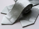 Sea foam Oak Tree Wedding Neckties, by Cyberoptix