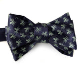 Octopus Print Bow Tie, navy blue. by Cyberoptix