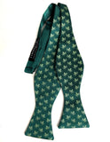 Octopus Print Bow Tie, emerald green. by Cyberoptix