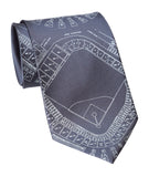 Old Tiger Stadium Charcoal Necktie, Historic Detroit Tie, by Cyberoptix