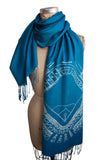 Tiger Stadium Blueprint Pashmina Scarf, Accessories for Women, by Cyberoptix