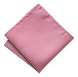 Orchid Pocket Square. Purple-Pink Solid Color Satin Finish, No Print, by Cyberoptix