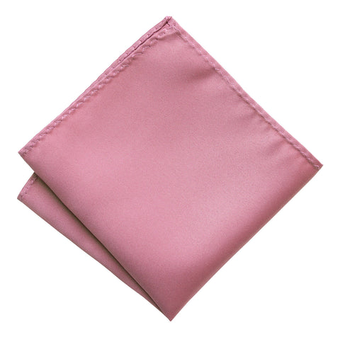 Orchid Pocket Square. Purple-Pink Solid Color Satin Finish, No Print