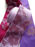 Orchid Print Floral Silk Neckties, by Cyberoptix.Radiant orchid ink on lavender, raspberry, purple.