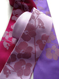 Orchid Ties: Radiant orchid on lavender, raspberry, purple.