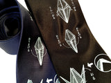 Origami Crane print neckties, by Cyberoptix 