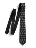 Oscillator Waves necktie. Square, saw, triangle & sine wave tie