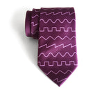 Oscillator Waves necktie. Square, saw, triangle & sine wave tie