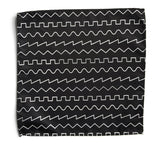 black oscillator pocket square