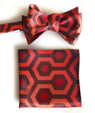 The Shining Inspired Pocket Square, Overlook Hotel Carpet Pattern