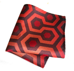 The Shining Inspired Pocket Square, Overlook Hotel Carpet Pattern